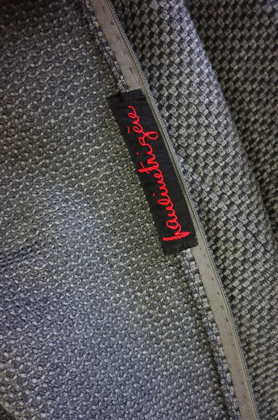 1960s Grey Wool Pauline Trigere Sheath