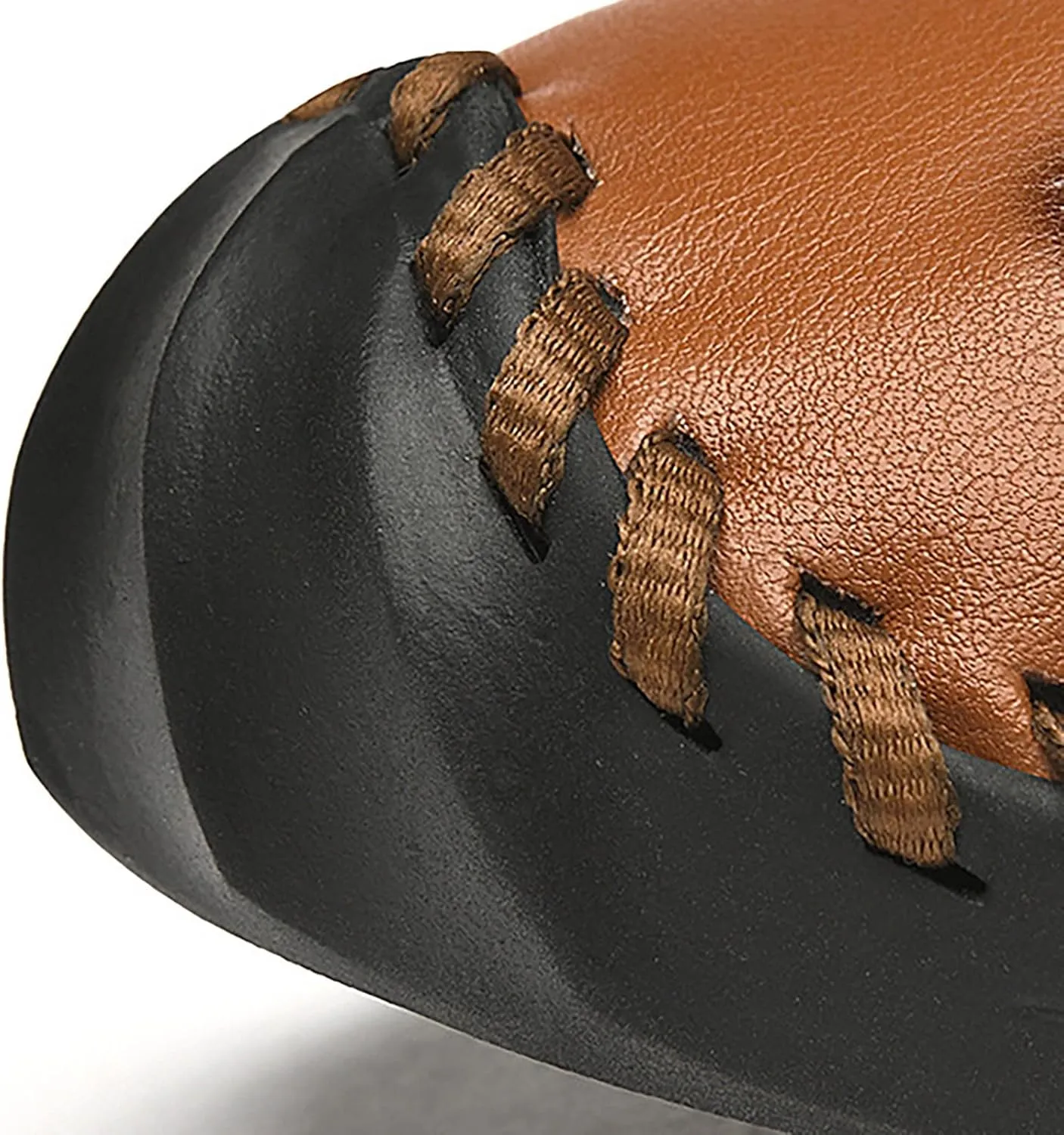 2025 Men's New Versatile Trendy Handmade Large Beach Shoes Hollow Mesh Shoes Leather Slide Sandals