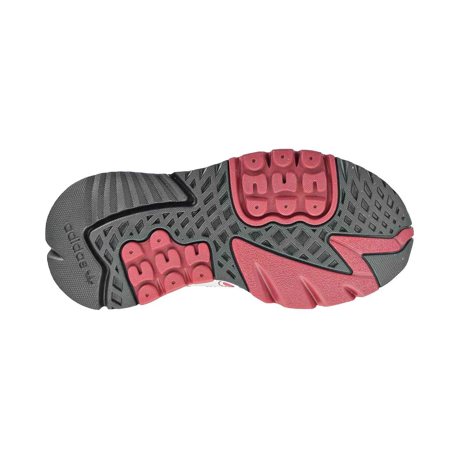 Adidas Nite Jogger Little Kids' Shoes Collegiate Burgundy-Cloud White