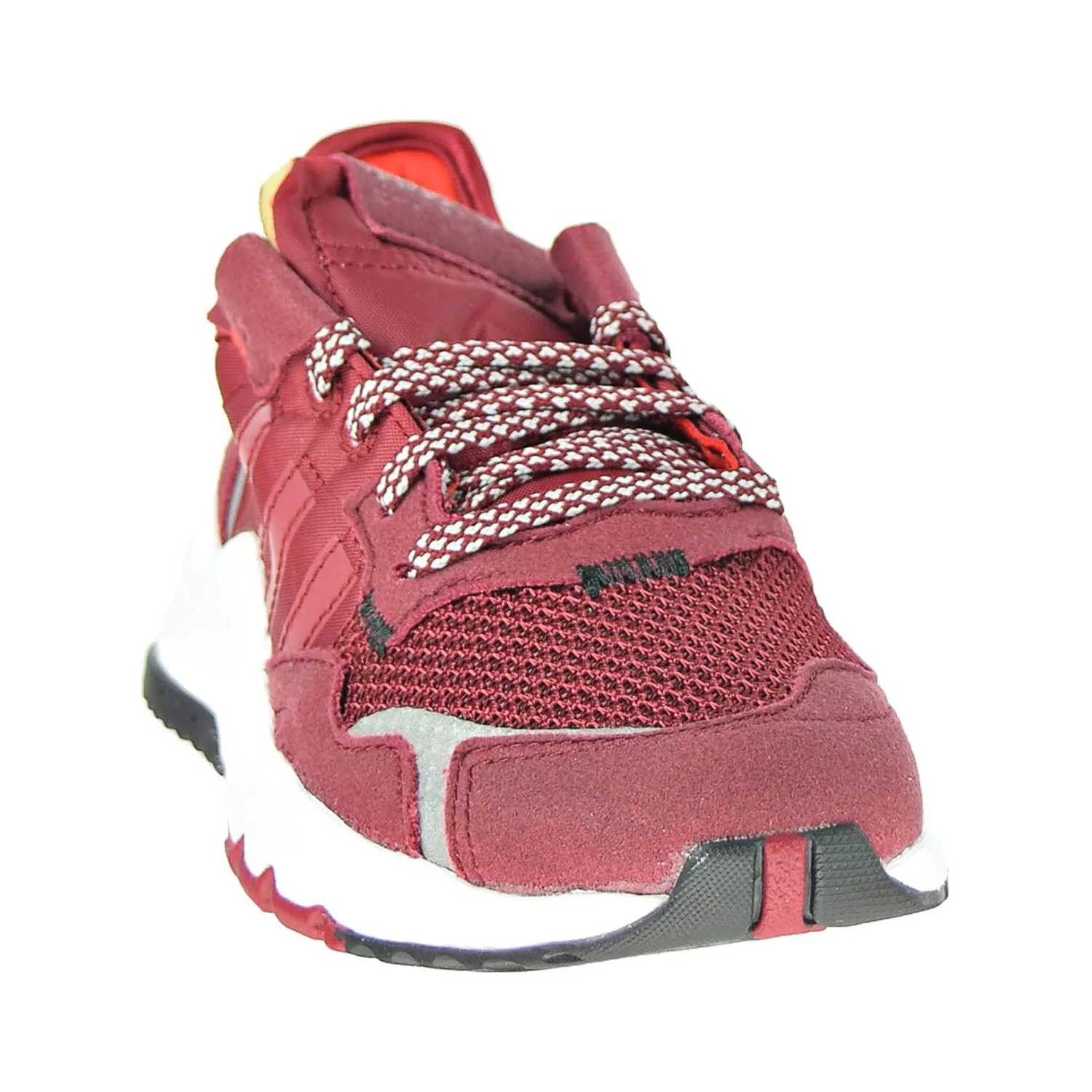 Adidas Nite Jogger Little Kids' Shoes Collegiate Burgundy-Cloud White