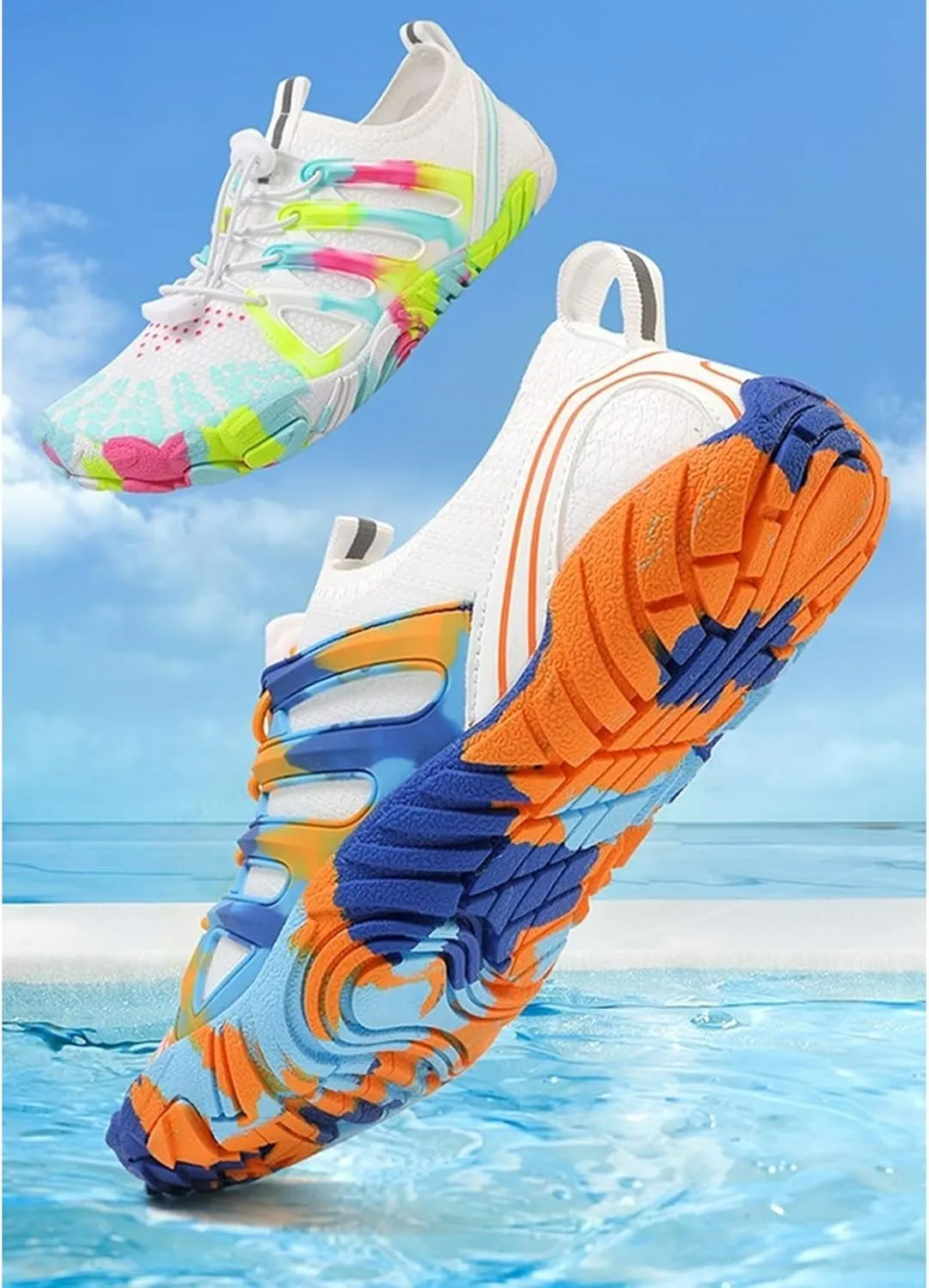 Athletic Hiking Water Shoes Unisex Quick Dry&Non-Slip Surfing Training Shoes,Wide Toe Box Beach Walking Barefoot Wear Lightweight Breathable Cycling Surfing Barefoot Outdoor Waterproof Comfort Wear