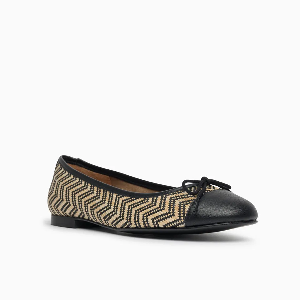 Belle Raffia Ballet Flat