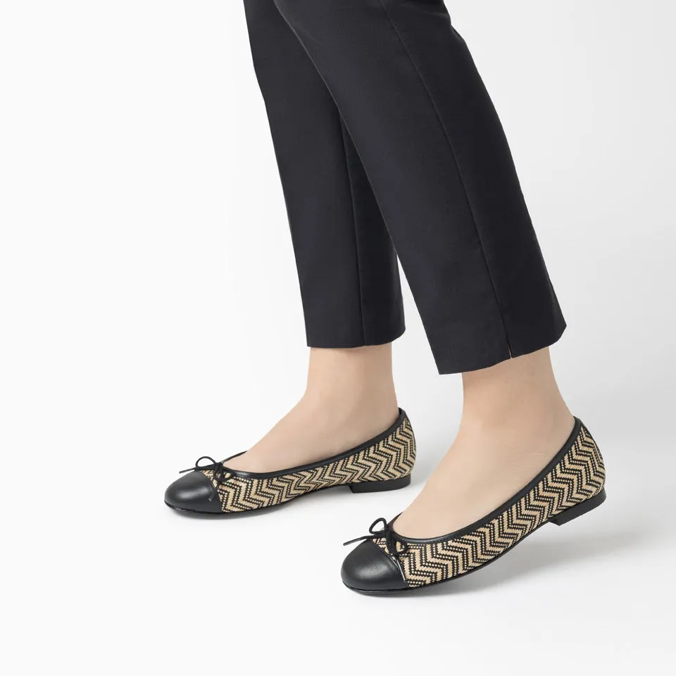 Belle Raffia Ballet Flat