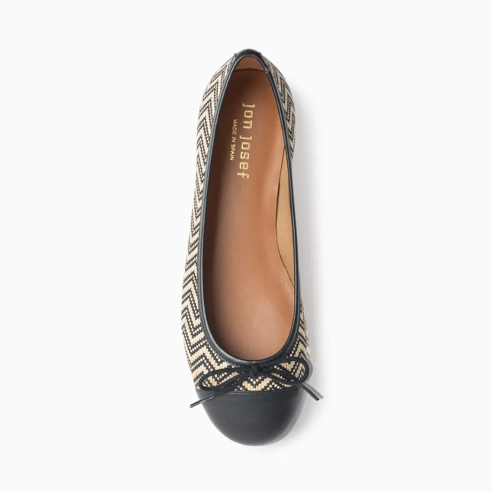 Belle Raffia Ballet Flat