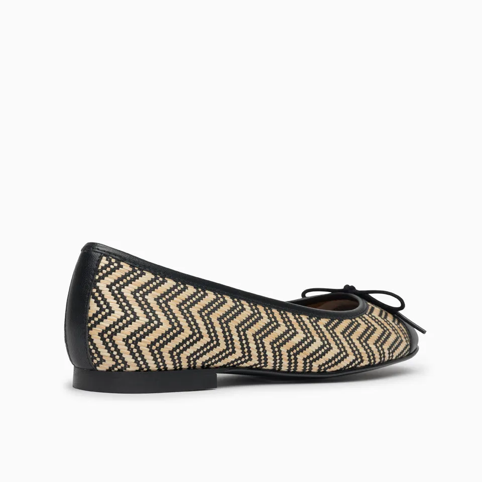 Belle Raffia Ballet Flat