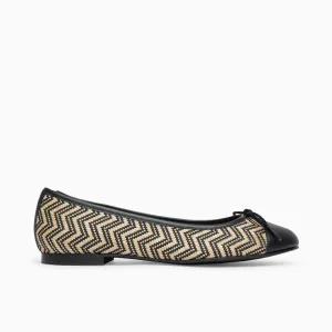 Belle Raffia Ballet Flat