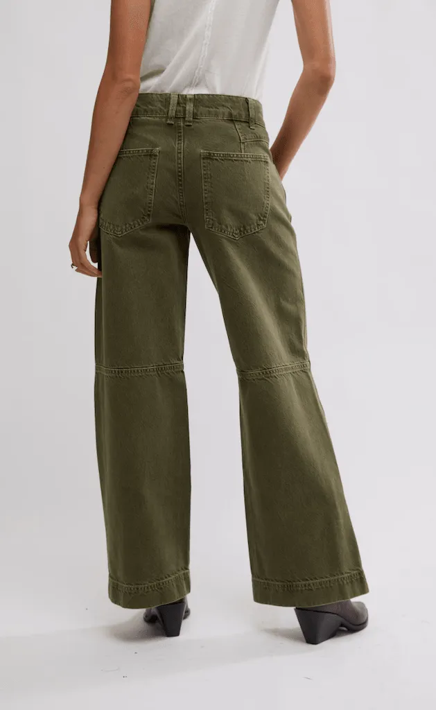 Benji Relaxed Wide Leg Army