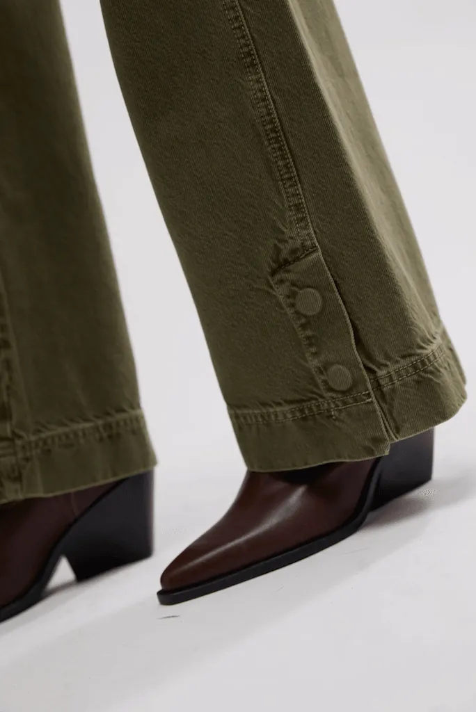 Benji Relaxed Wide Leg Army