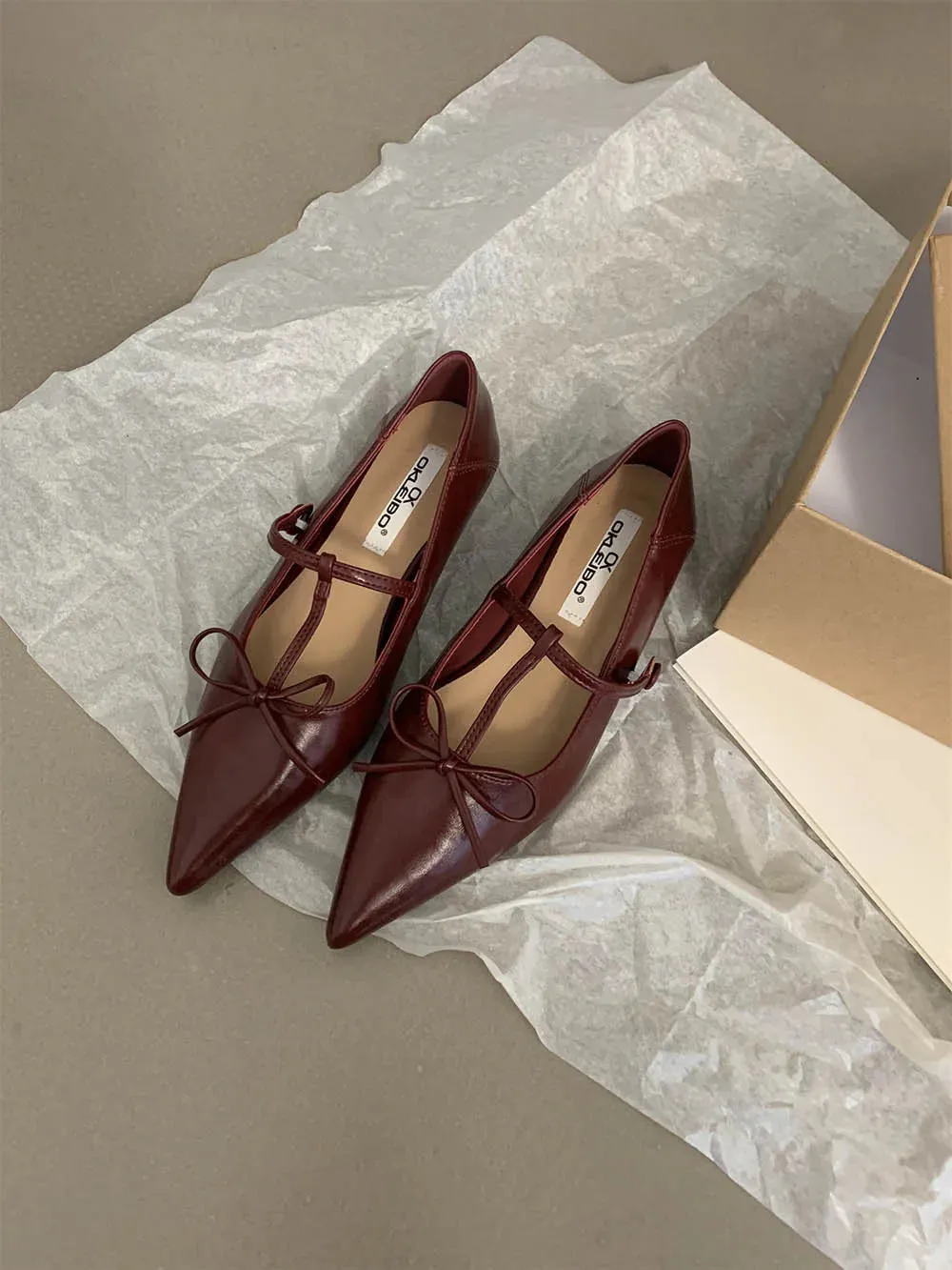 binfenxie  -  Fashion Women Flats Loafers Pointed Toe Shallow Slip On Casual Mules Shoes Bow Design Black Beige Yellow Red 2024 New Arrivals