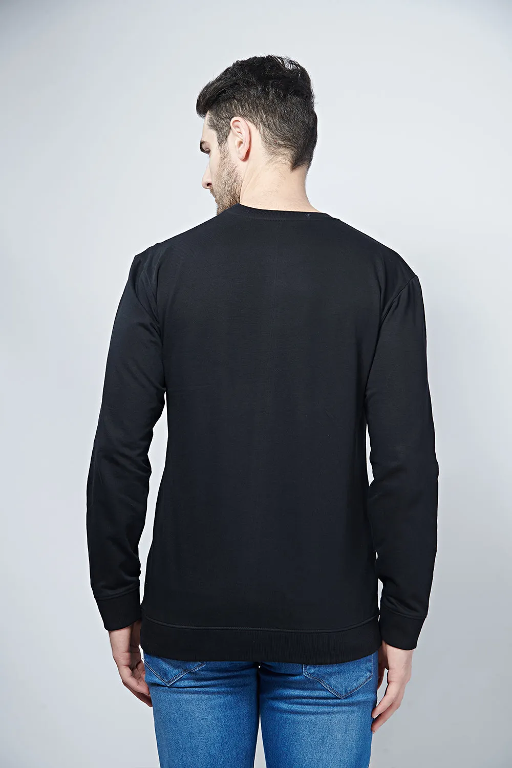 Black Crew Neck Sweatshirt