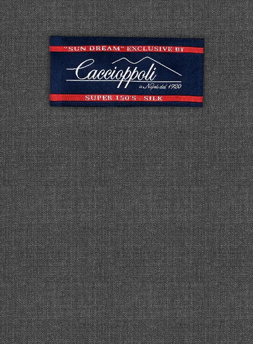 Caccioppoli Sun Dream Sojera Charcoal Wool Silk Jacket