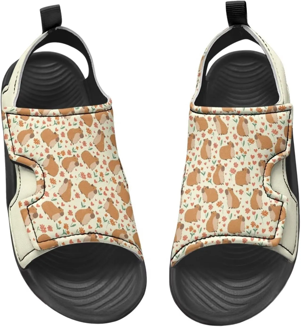 Capybara Sport Sandals for Kids Fashion Cute Summer Water Shoes Quick Dry Open Toe Hiking Walking Sandals for Boys Girls