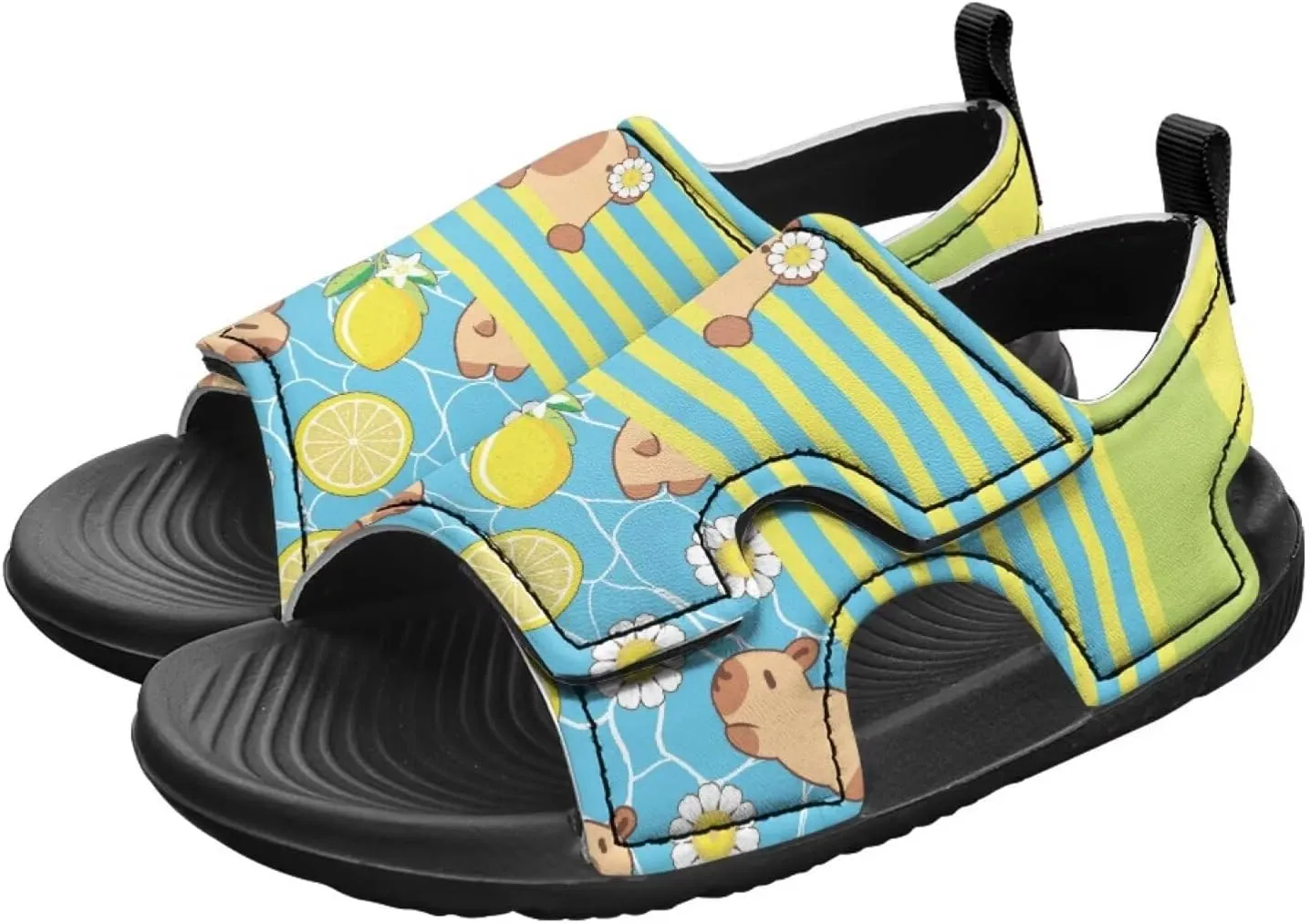 Capybara Sport Sandals for Kids Fashion Cute Summer Water Shoes Quick Dry Open Toe Hiking Walking Sandals for Boys Girls