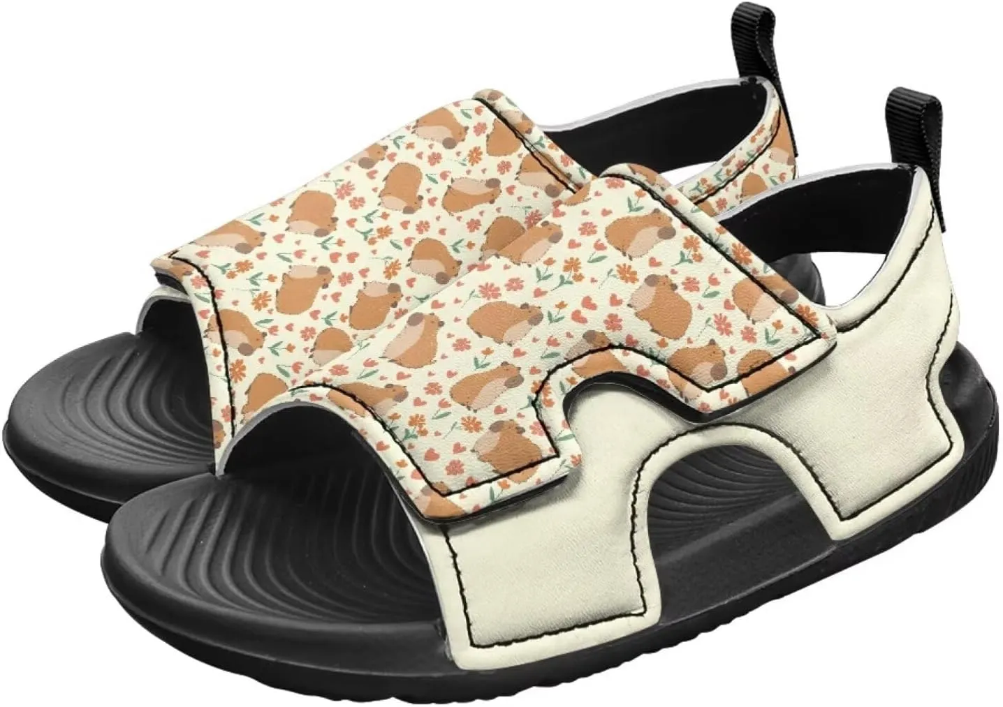 Capybara Sport Sandals for Kids Fashion Cute Summer Water Shoes Quick Dry Open Toe Hiking Walking Sandals for Boys Girls