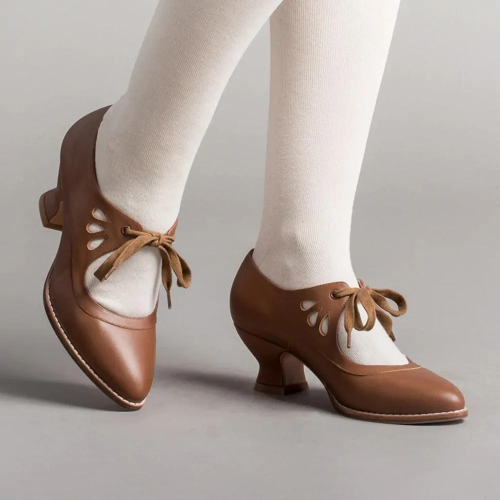 Chic Lace-Up Hollow High Heel Casual Footwear
