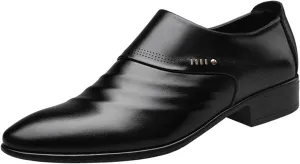 CHUUMEE Men's Slip-on Loafers Men's Casual Leather Shoes