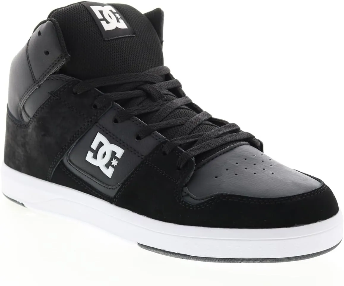 DC Men's Shoes Cure High Skate, 10.5 Black
