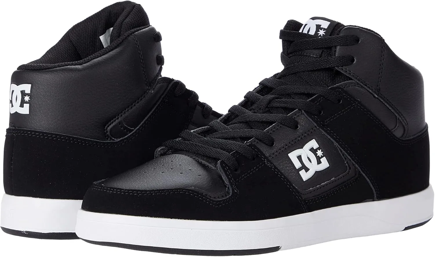 DC Men's Shoes Cure High Skate, 7.5 Black
