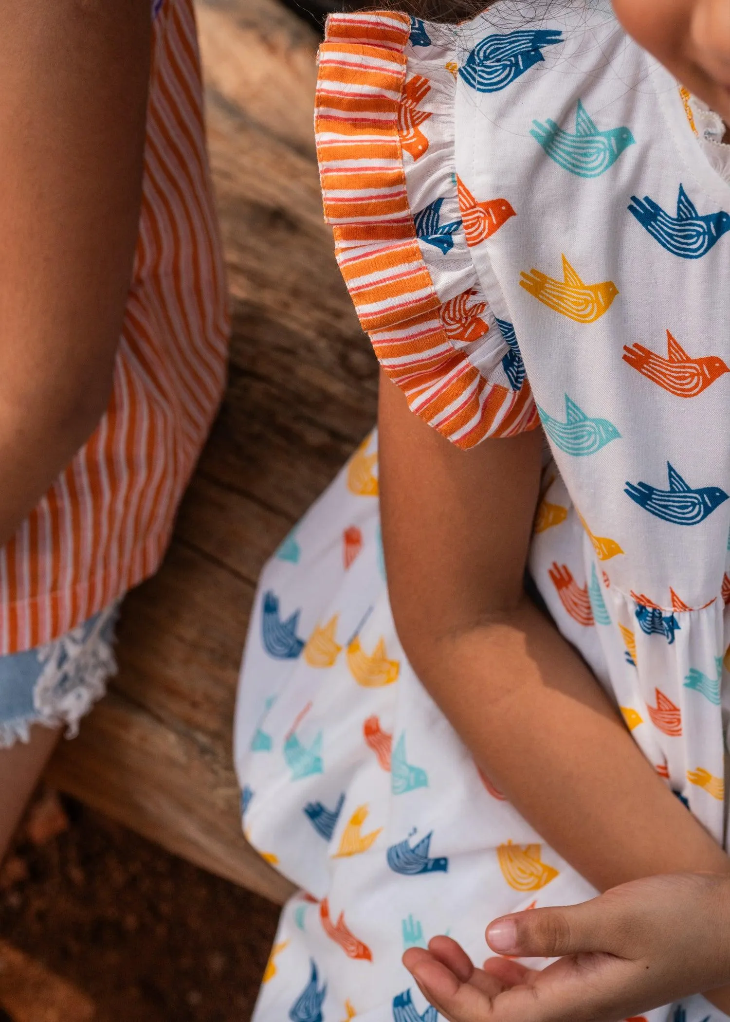 Dove Multi Cotton Meera Dress Girls (6 Months-12 Years)
