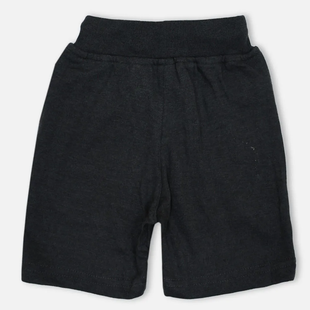 Elasticated Waist Shorts- Blue, Grey & Black