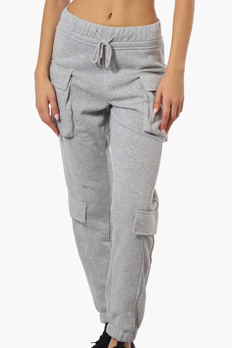 Fahrenheit Tie Waist 4 Pocket Cargo Joggers - Grey