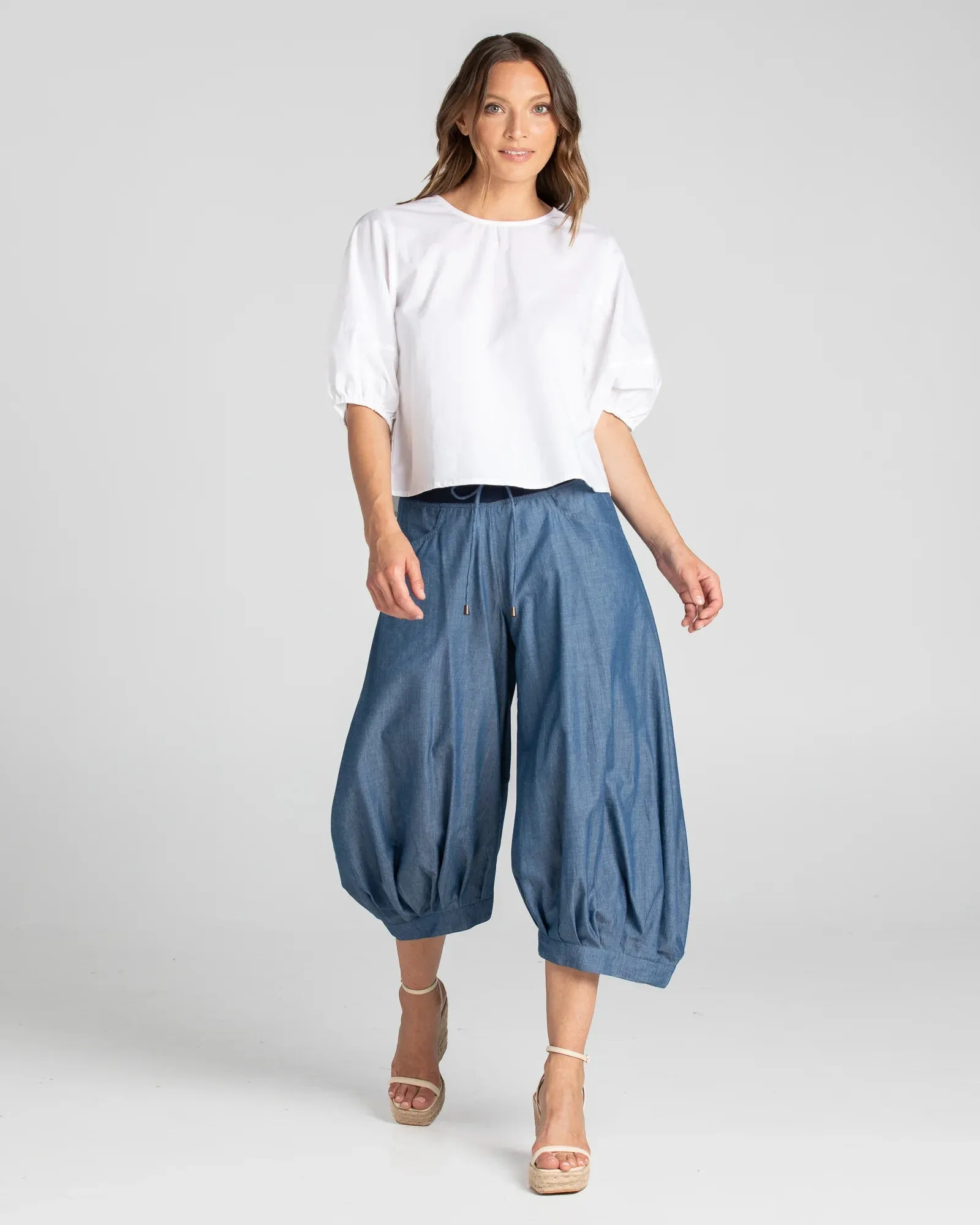 Guru Pant Basic - Blue Chambray
