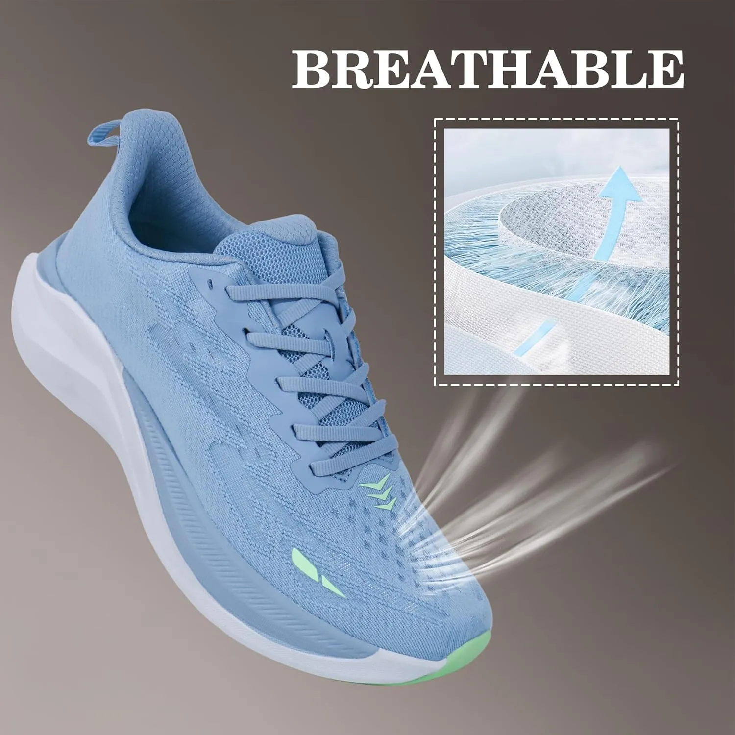Hawkwell Men's Cloud Zero Active Nursing Shoes Cushion Breathable Tennis Walking Running Workout Shoes Non Slip Medical Work Sneakers