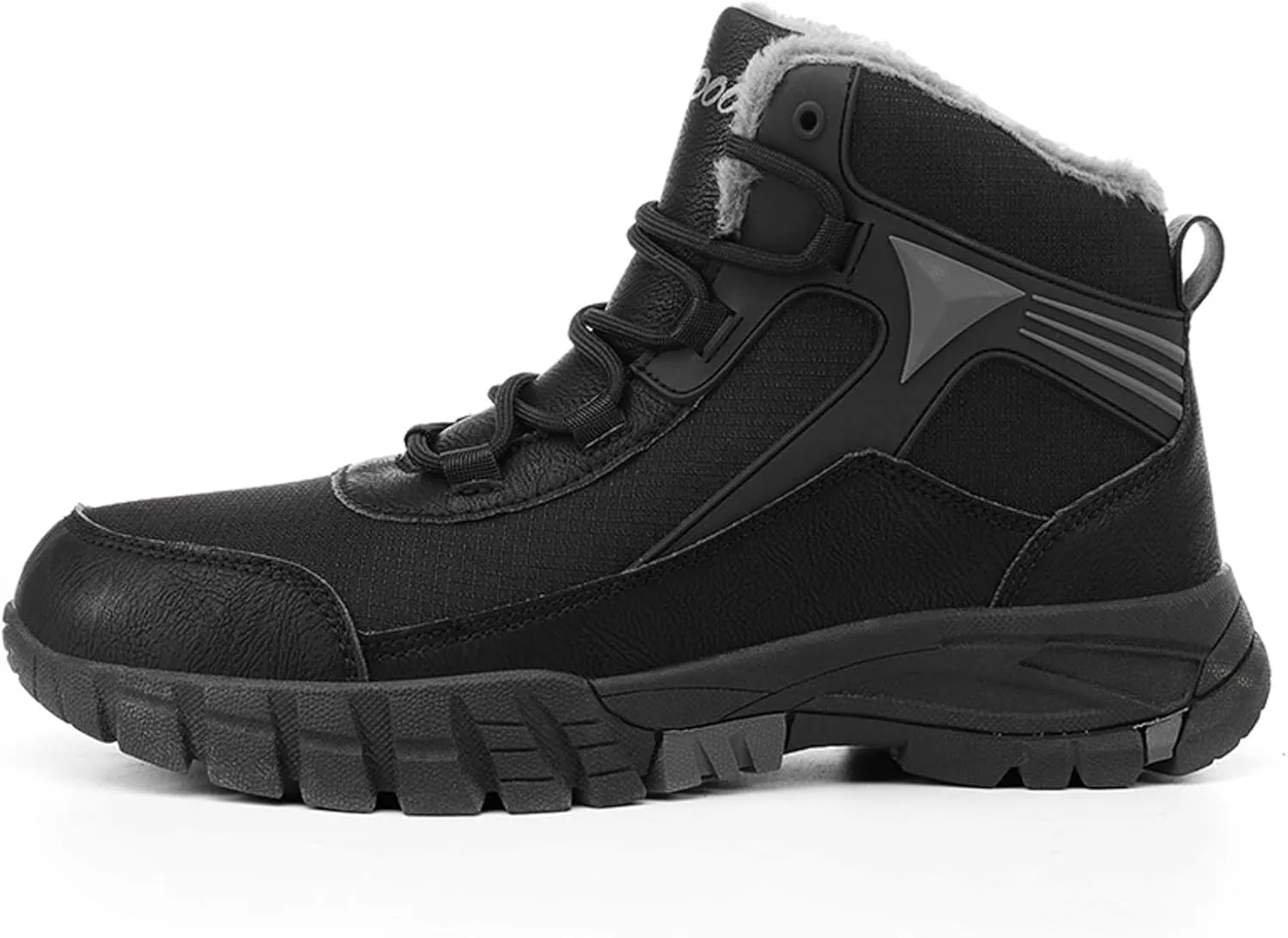 Hiking Boots for Teen Boys, Waterproof Boots Cold Weather Insulated Fur Boots Outdoor Work Boots Women's Winter Boots