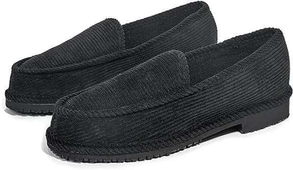 House Slippers OG Black with Fur Lowrider Street Vandals Mens Loafers Villains