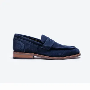 Jordan Navy Suede Loafers