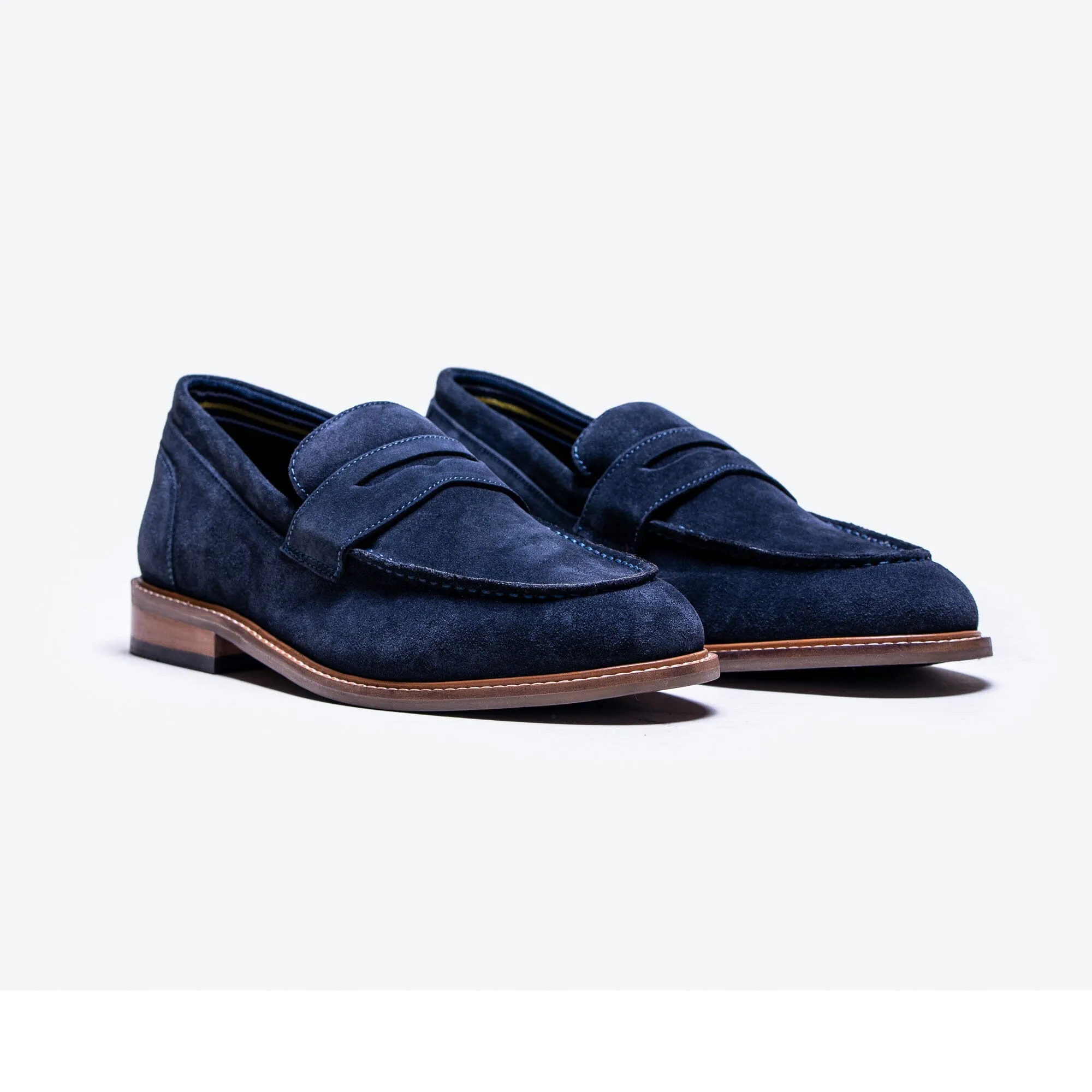 Jordan Navy Suede Loafers