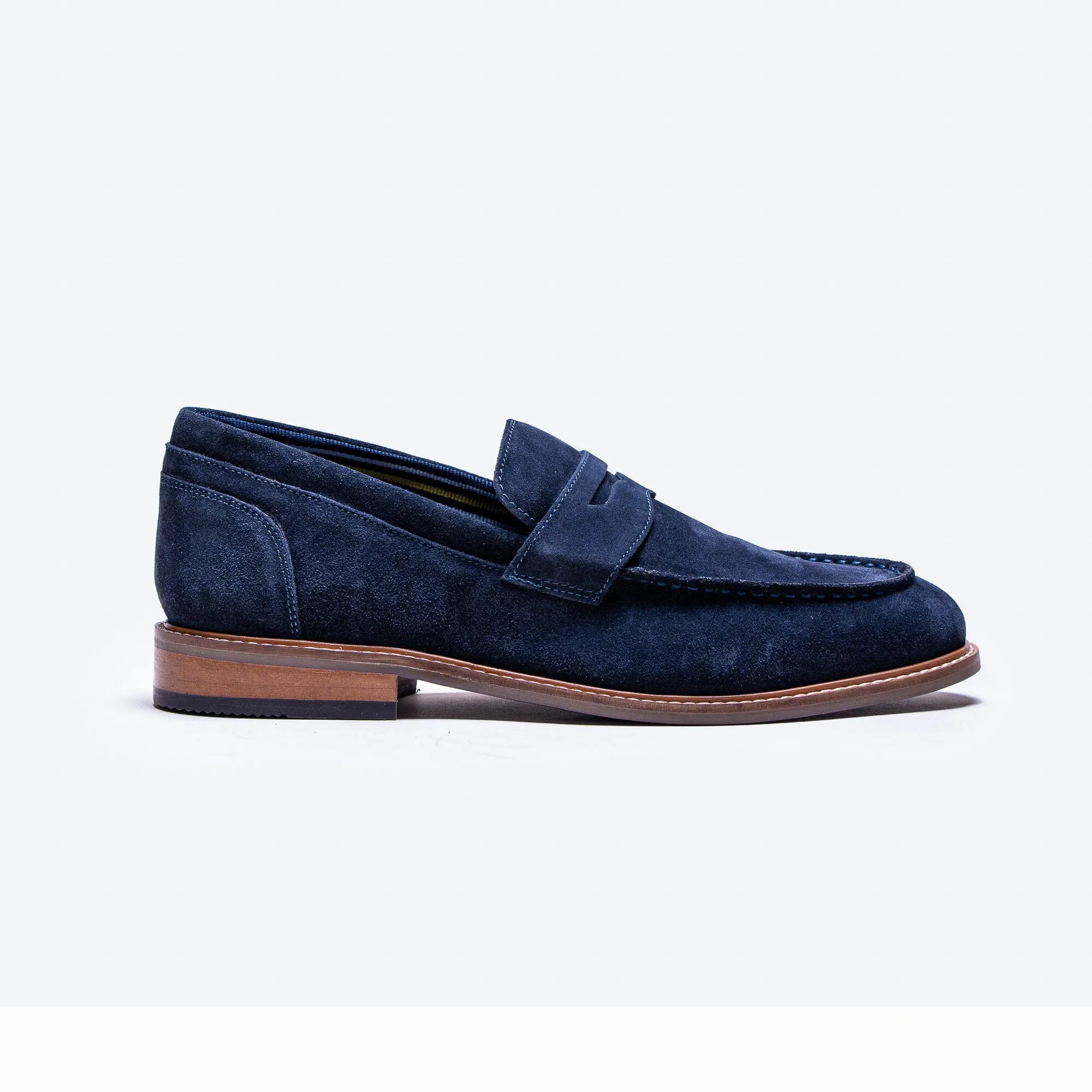 Jordan Navy Suede Loafers