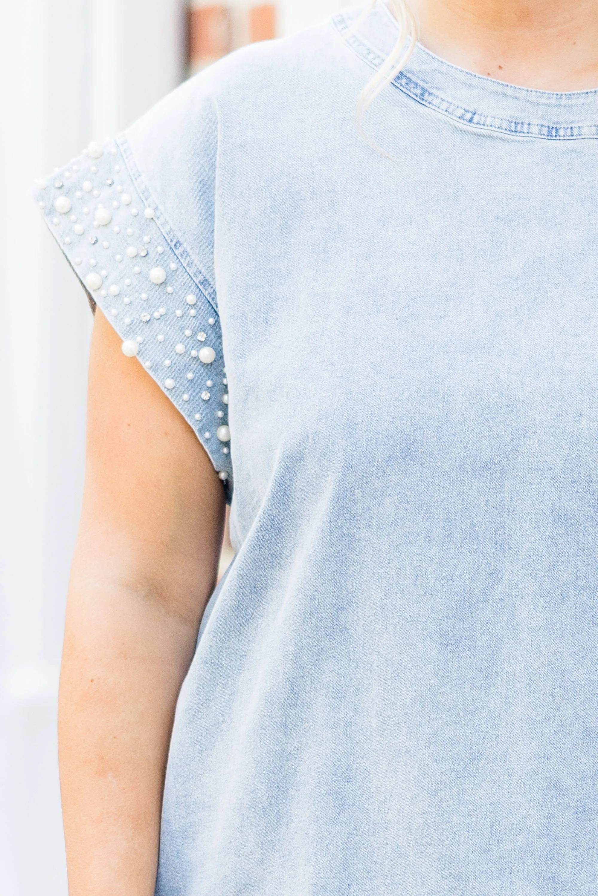 Life of The Tailgate Dress, Light Blue