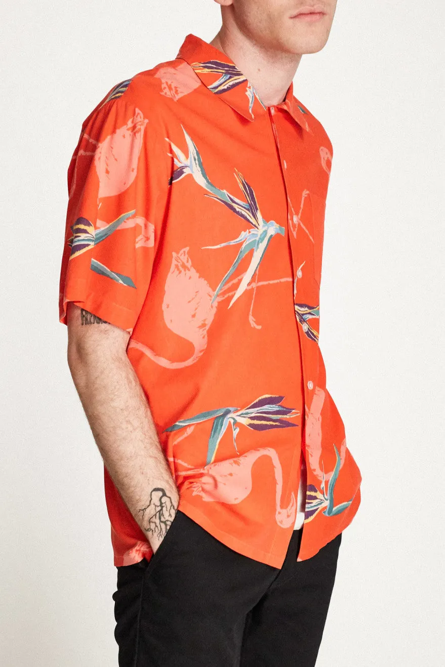 Lovitz S/S Woven - Red Pepper