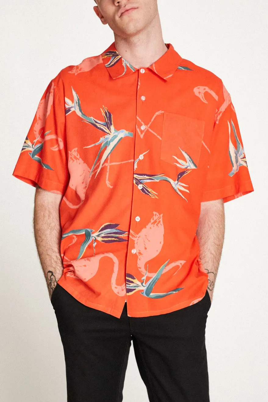 Lovitz S/S Woven - Red Pepper