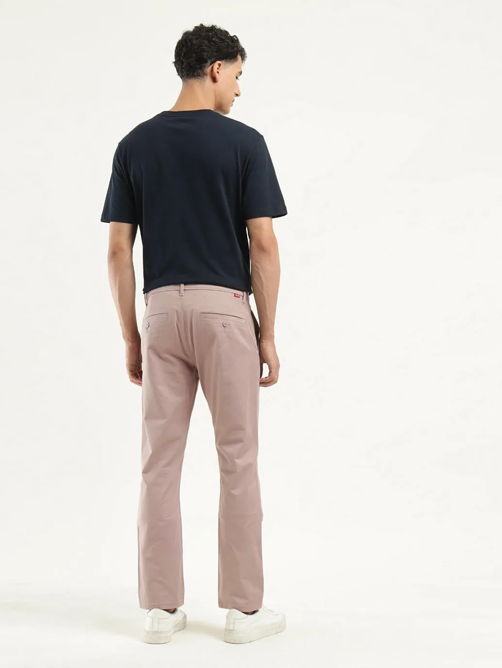 Men's Beige Slim Fit Chinos