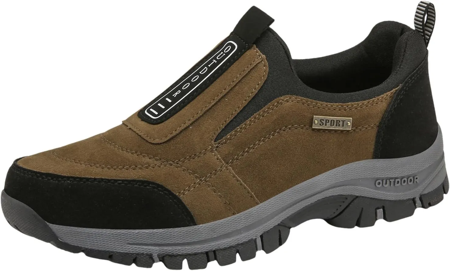 Mens Hiking Shoes Breathable Lightweight Walking Shoes Slip on Workout Shoes for Trekking Camping Walking Fishing