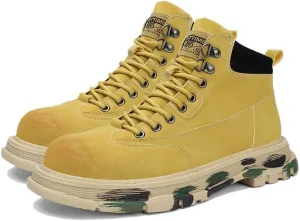 Men's Hiking Shoes Outdoor Breathable Walking Sneakers Lightweight Non-Slip Trekking Training Walking Camping Chukka Boots Hiking Boots
