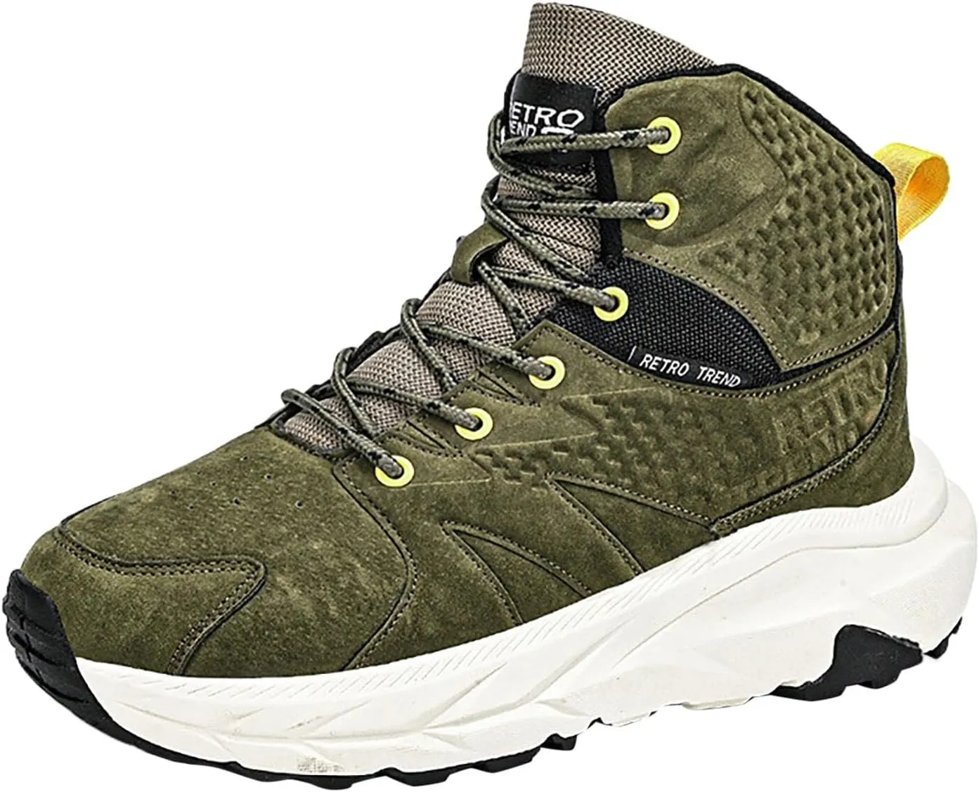 Men's Thick Bottom Ankle Boots Breathable Comfortable Outdoor Shoes Non Slip Snow Boots Comfort Walking Fashion Boots