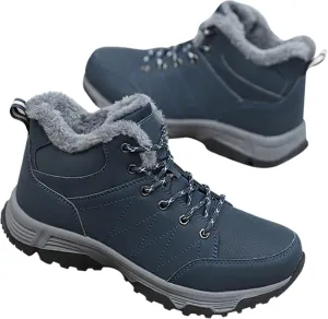 Mens Women Winter Snow Boots Casual Lightweight Waterproof Anti-Slip Fur Lined Backpacking Hiking Athletic Boots