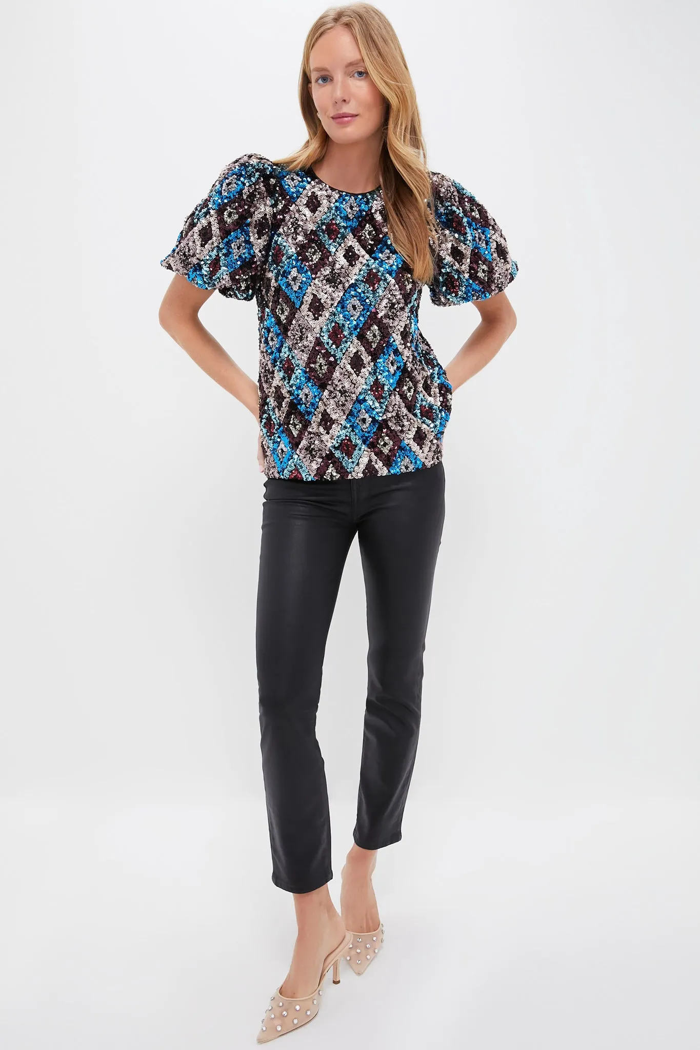 Multi Sequin Jada Blouse