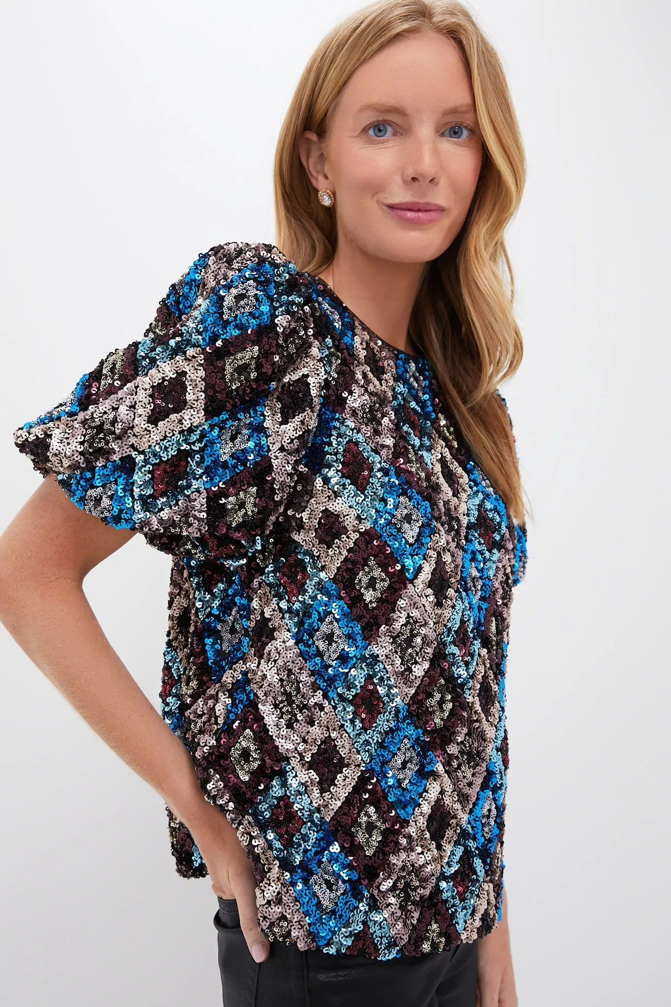 Multi Sequin Jada Blouse
