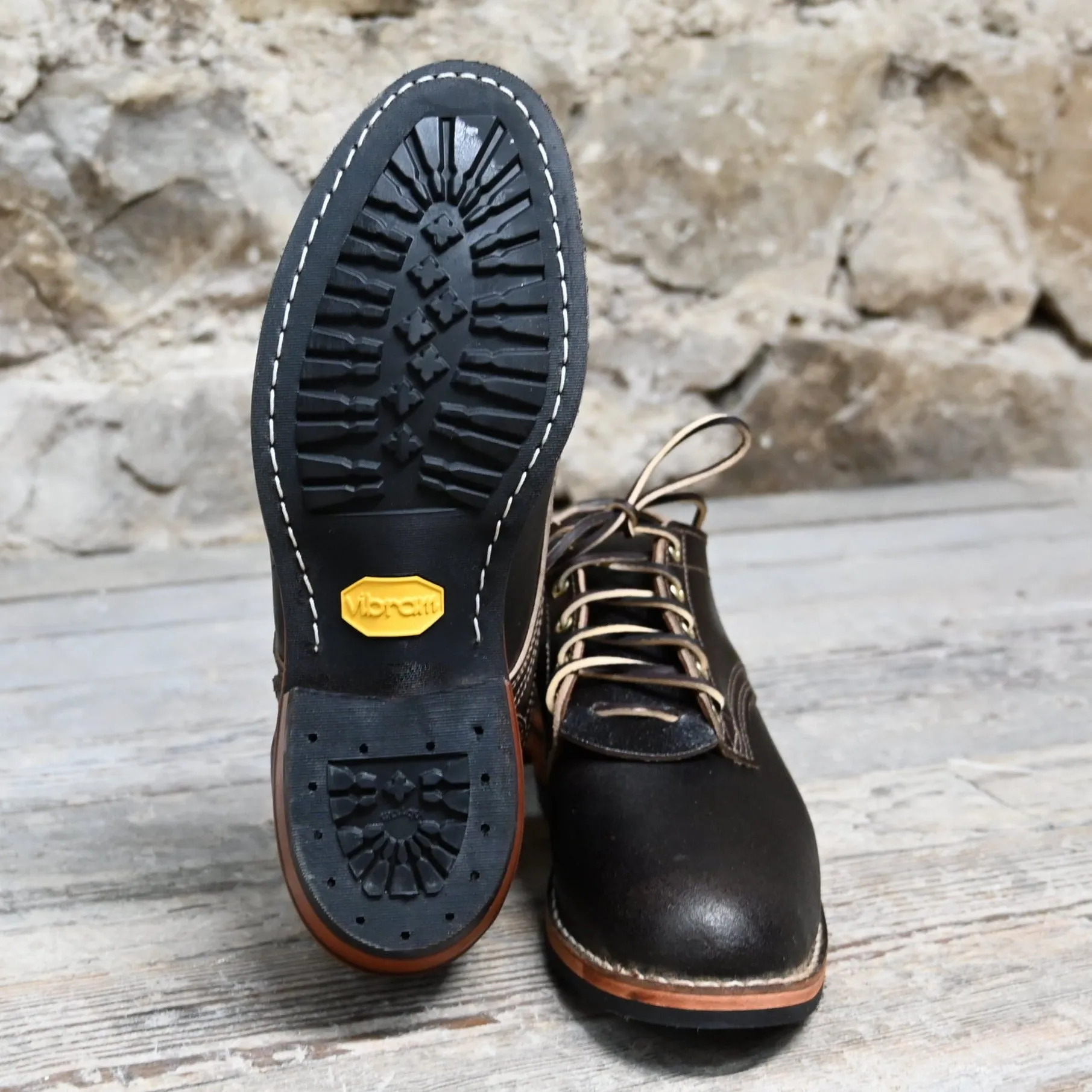 Nick's Cattle Buyer - Single Welt Stitch - Brown Waxed Flesh, Packer Toe