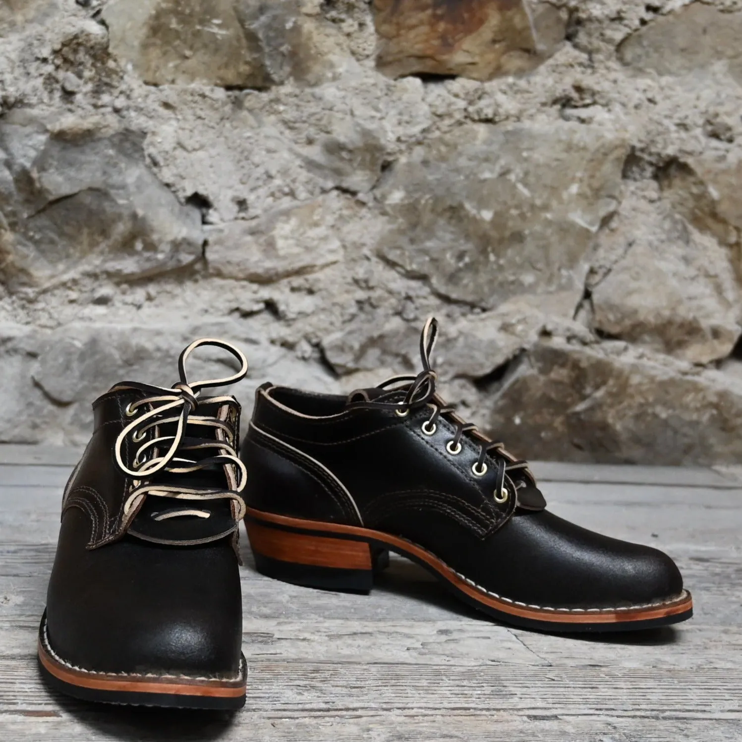 Nick's Cattle Buyer - Single Welt Stitch - Brown Waxed Flesh, Packer Toe