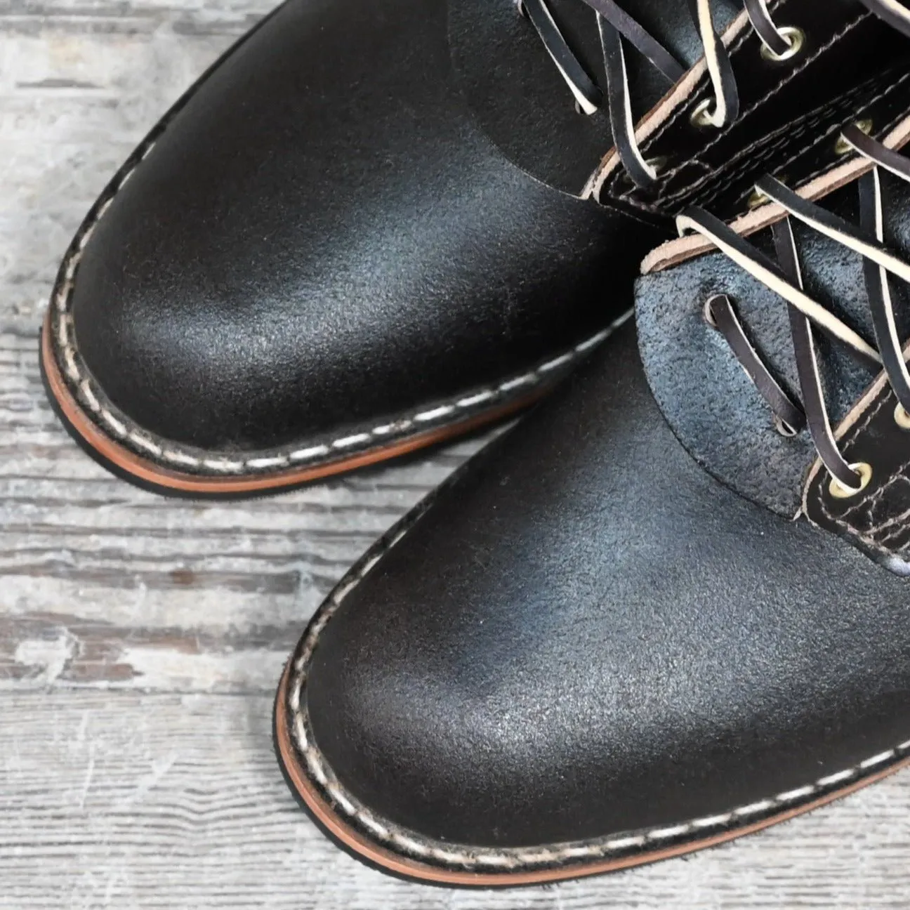 Nick's Cattle Buyer - Single Welt Stitch - Brown Waxed Flesh, Packer Toe