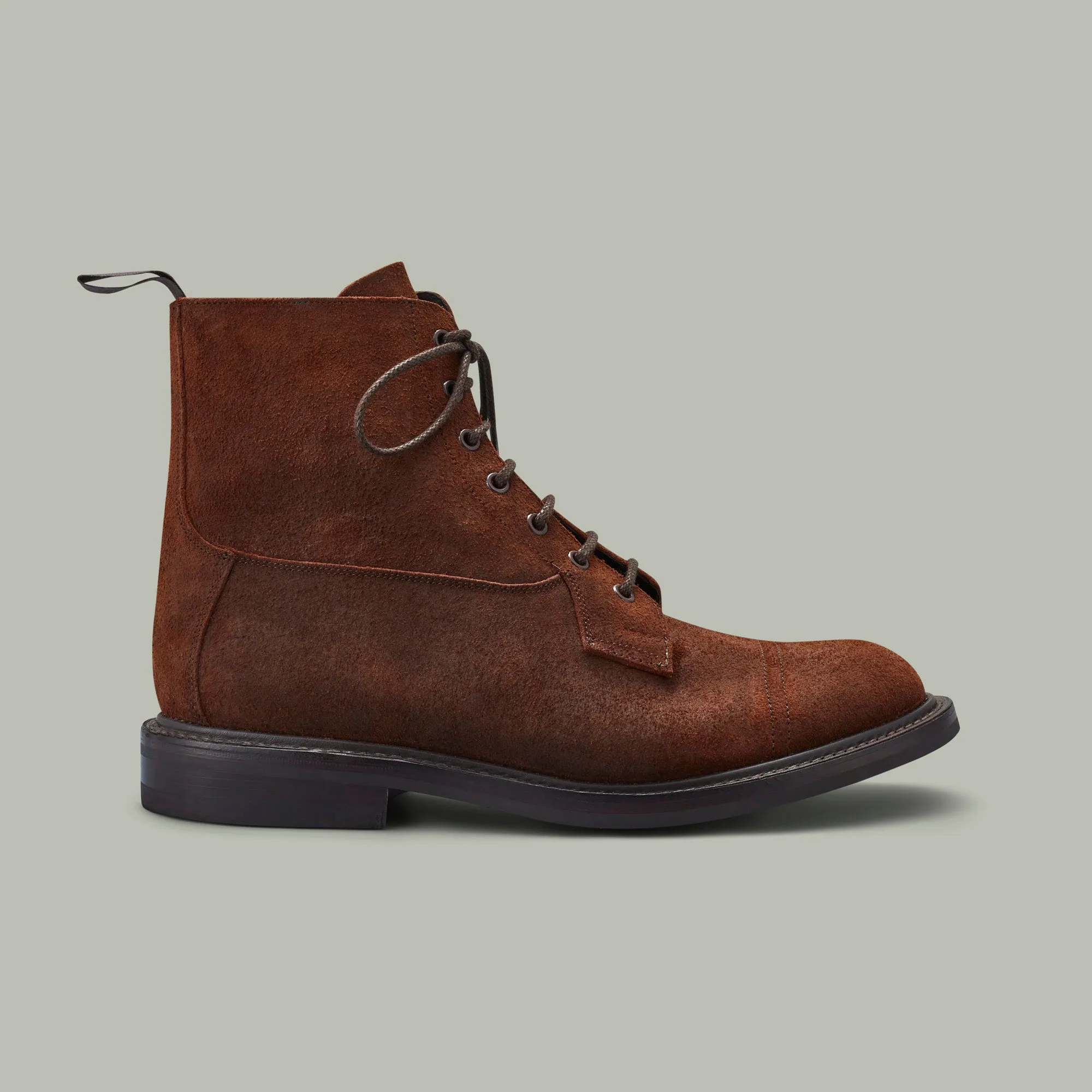 Northwood Waxed Suede Boot - Dainite Sole [WALNUT]