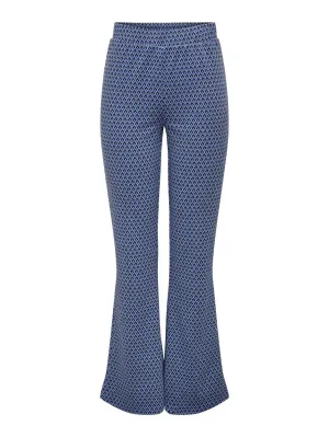 Onlalia Flared Pant Cs Jrs - Blauw Dessin