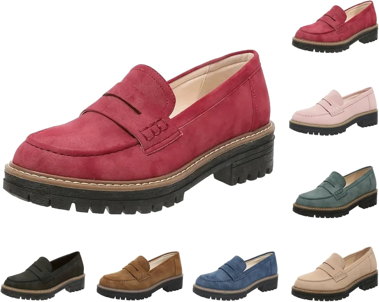 Orthoture-Orthopedic Platform Loafers Casual Dress Work Loafers Comfortable Women's Lightweight Loafers Slip-On Walking Shoes