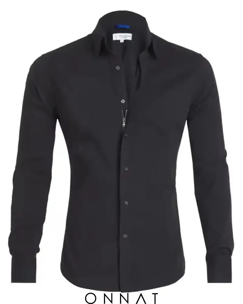 Oxford Stretch Zip Shirt