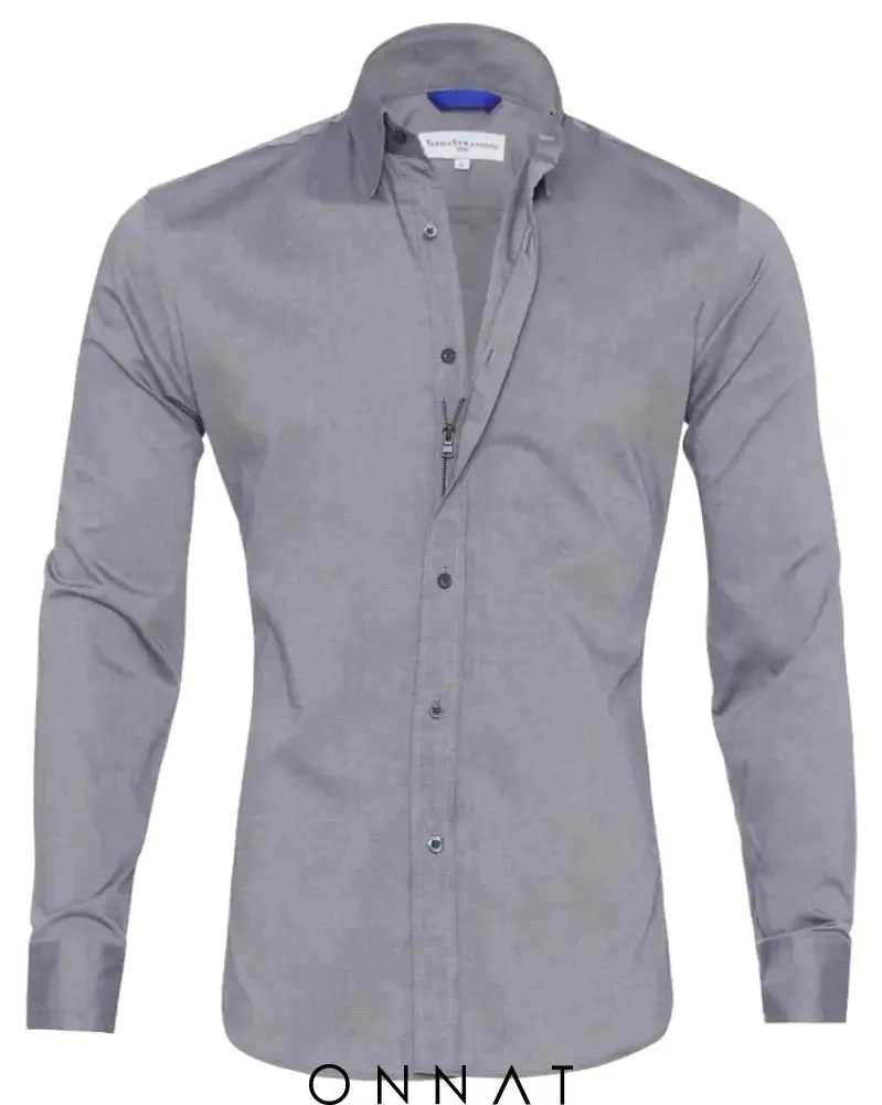 Oxford Stretch Zip Shirt